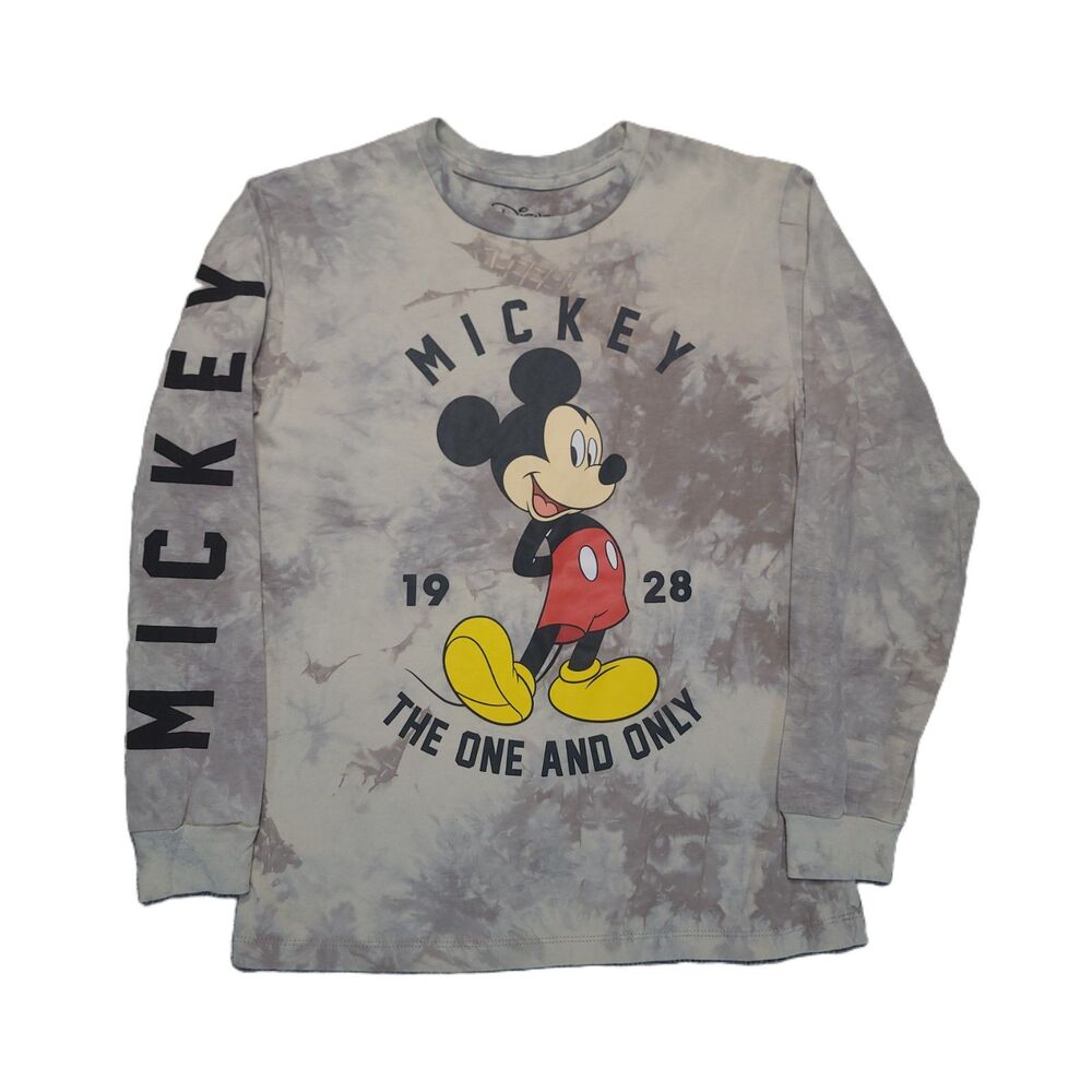 Disney Mickey Mouse Long Sleeve Shirt Womens M "The One and Only 1928" Tie-Dye - Picture 9 of 10